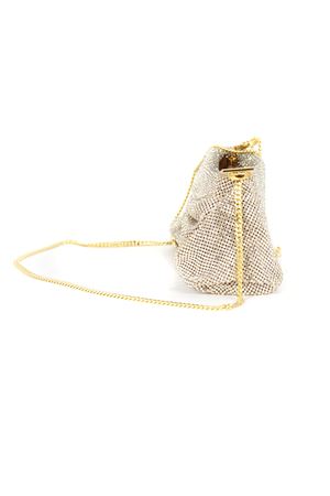 Ondina Valla Morning on Canvas Clutch in rete metallica dorata BENEDETTA BRUZZICHES | 0129109.